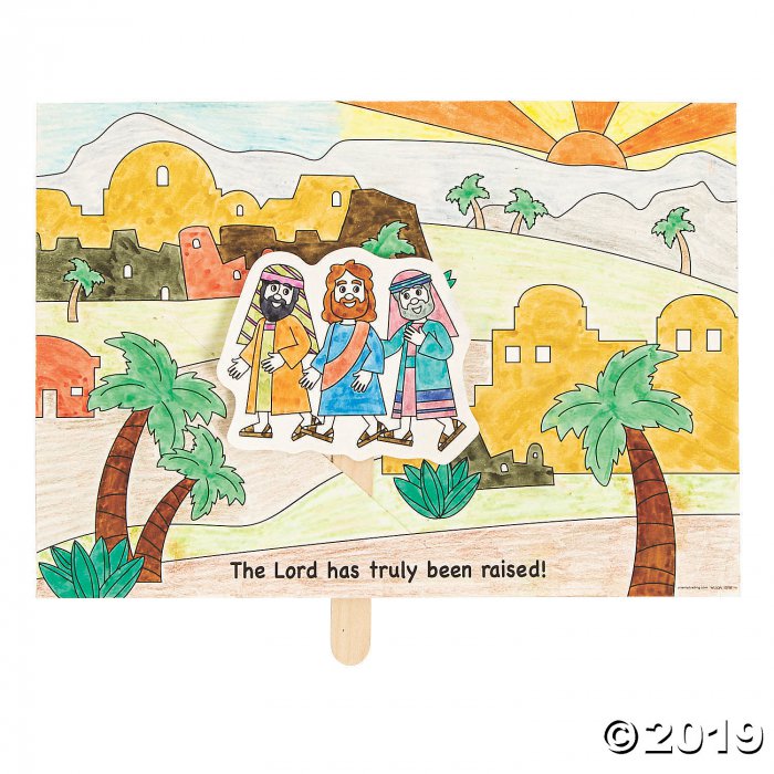 Color Your Own The Road to Emmaus Pop-Up Activities (Per Dozen)