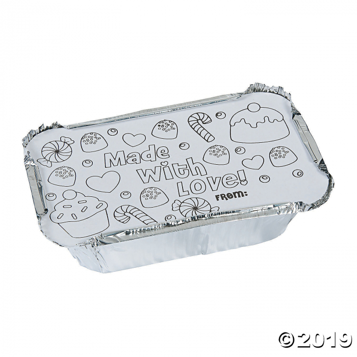 Color Your Own Christmas Loaf Pans (6 Piece(s))