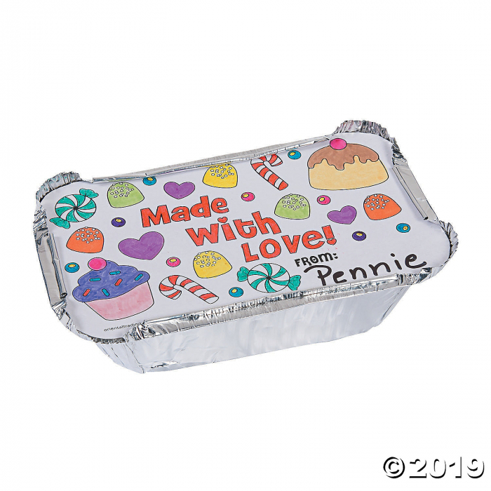 Color Your Own Christmas Loaf Pans (6 Piece(s))