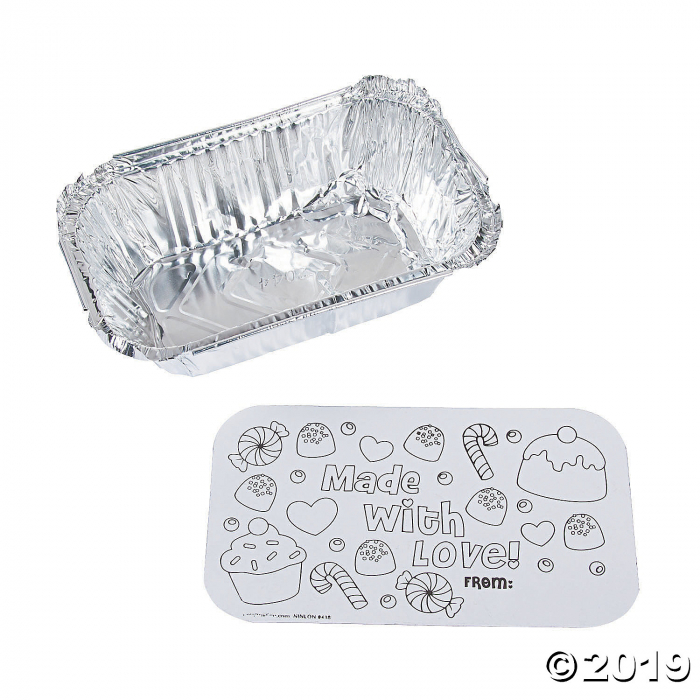 Color Your Own Christmas Loaf Pans (6 Piece(s))