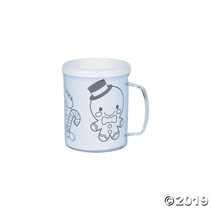 Color Your Own Gingerbread Mugs (Per Dozen)