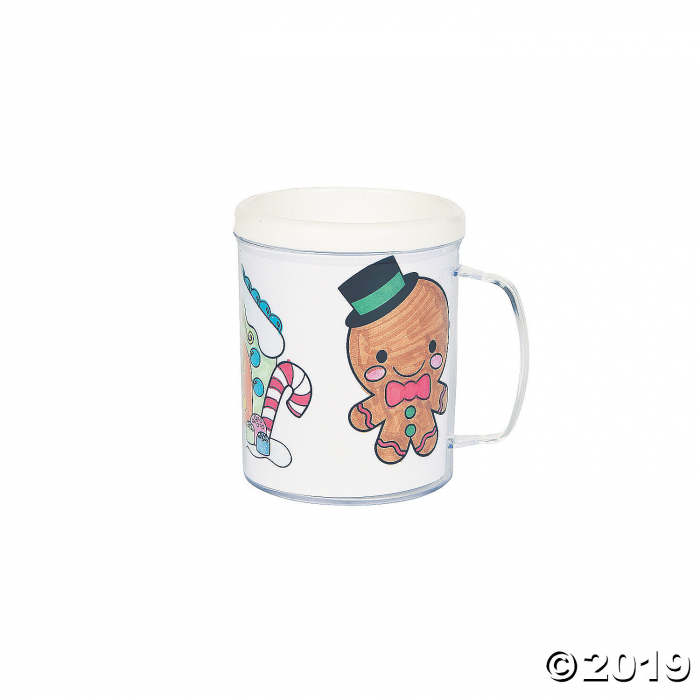 Color Your Own Gingerbread Mugs (Per Dozen)