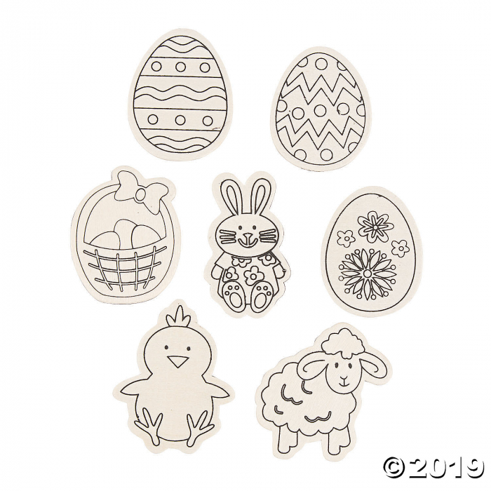 Color Your Own Easter Magnets (Per Dozen)