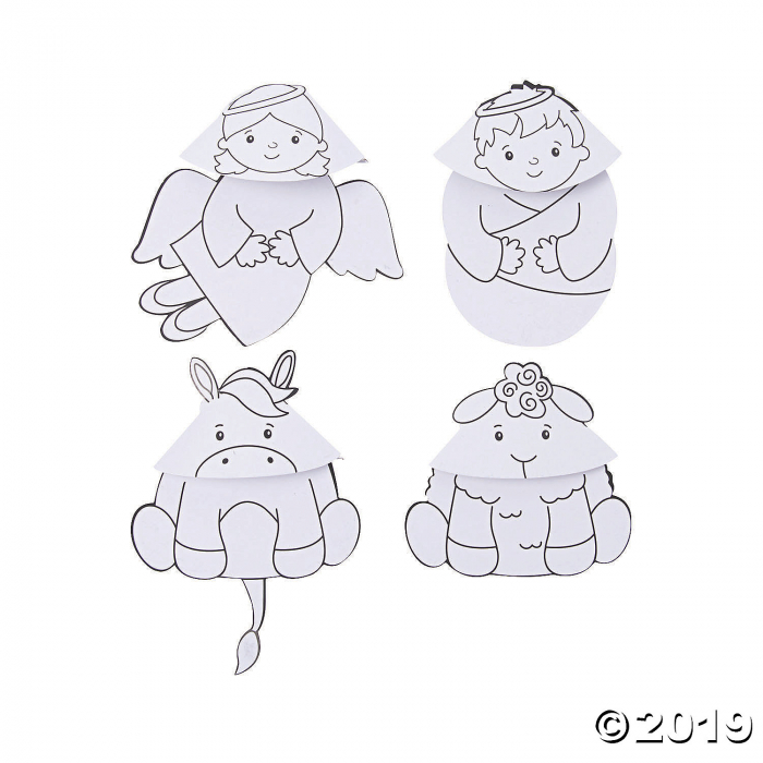 Color Your Own Nativity Corner Bookmarks (Per Dozen)