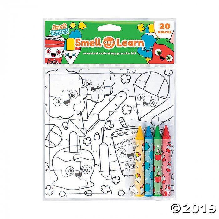 Color Your Own Fair Food Puzzle with Scented Crayons (1 Set(s))
