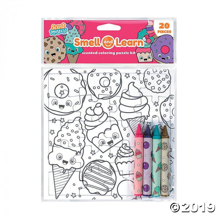 Color Your Own Sweets Puzzle with Scented Crayons (1 Set(s))