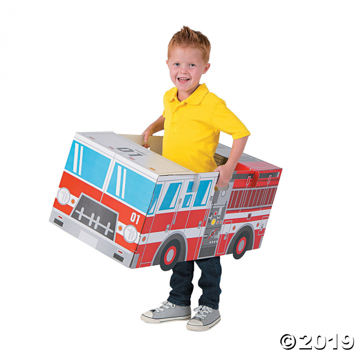 Kid's Fire Truck Box Costume (1 Piece(s))