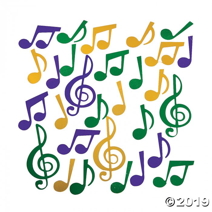 Mardi Gras Music Note Confetti (1 oz(s))