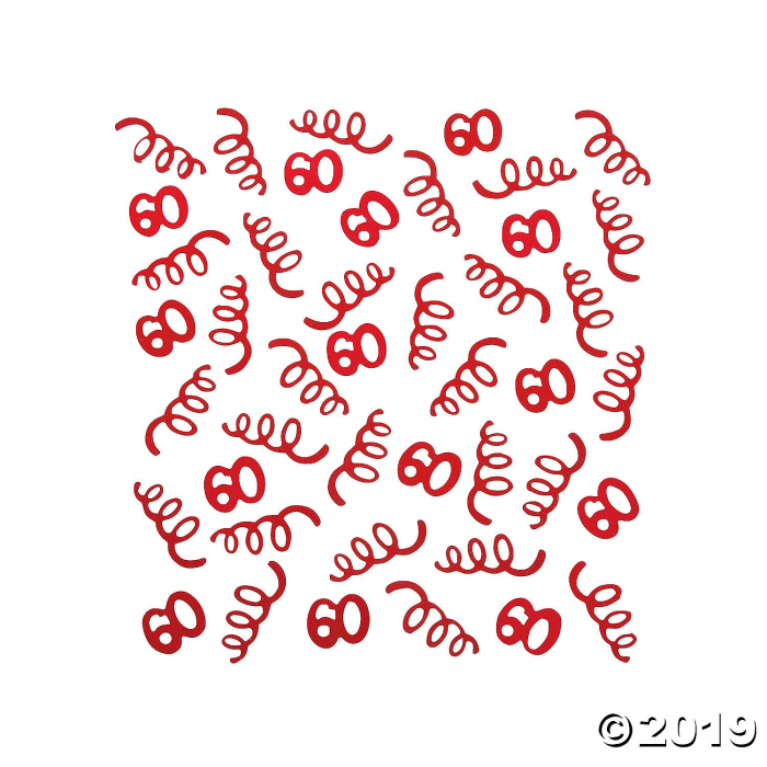 60th Birthday Confetti (1 Piece(s))