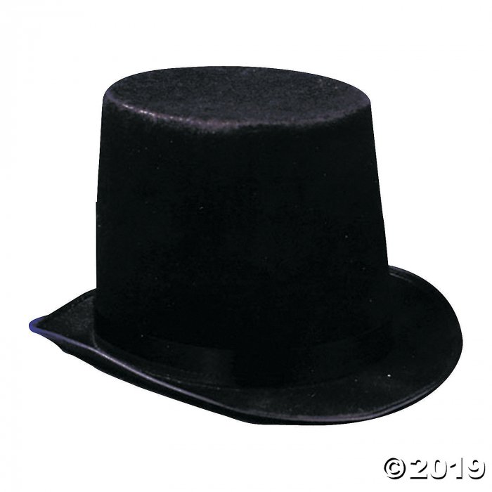 Black Economy Stovepipe Hat - Standard