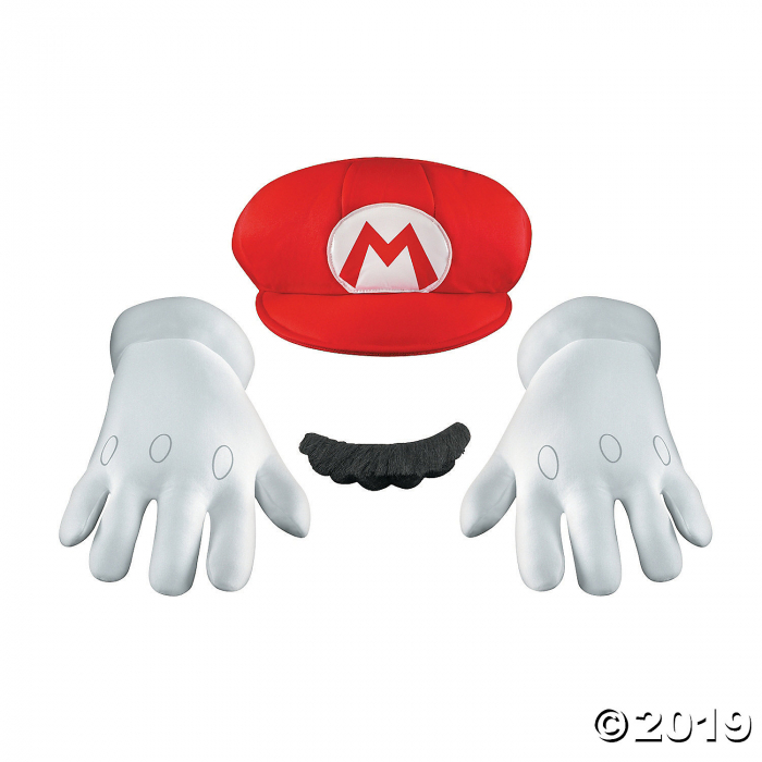 Adult's Super Mario Brothers Mario Accessory Kit (1 Set(s ...