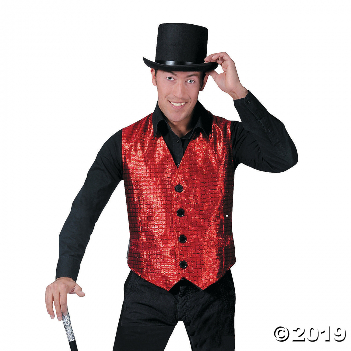 Red Vest Halloween Costume for Men - Standard (1 Piece(s))