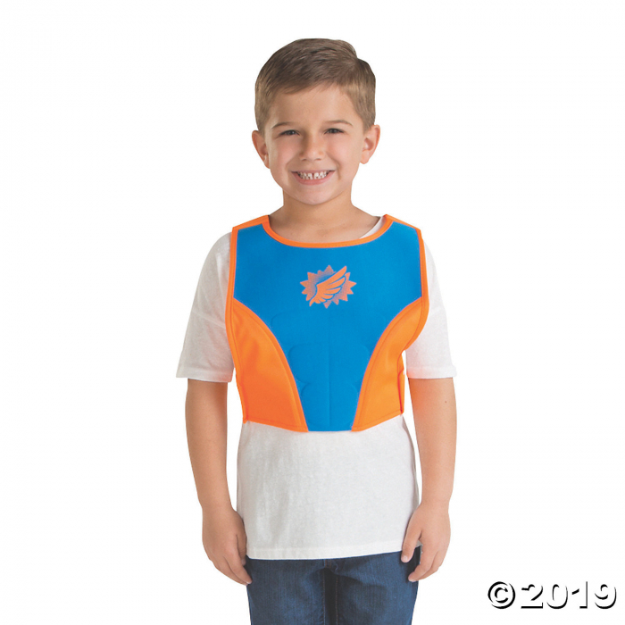 Blue & Orange Superhero Chest Plate (1 Piece(s))