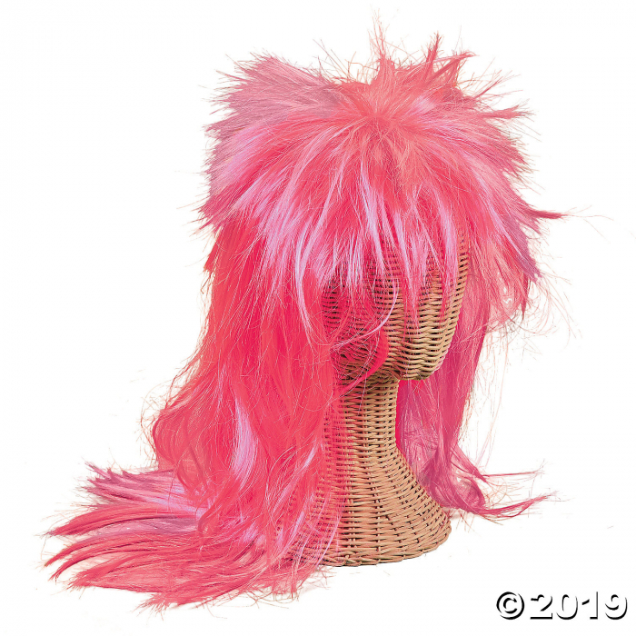 pink mullet wig