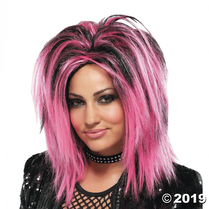 Pink Rock Longer Wig (1 Piece(s))