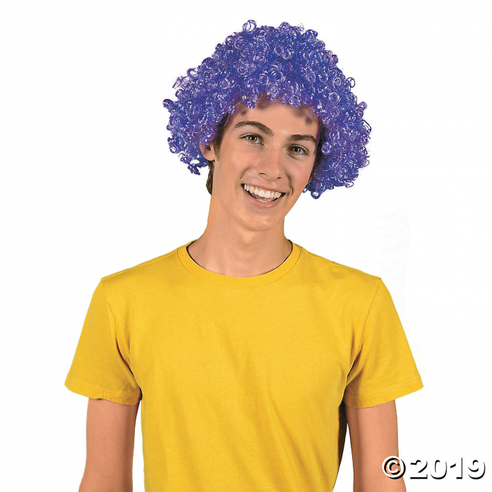 Purple Team Spirit Wig (1 Piece(s))