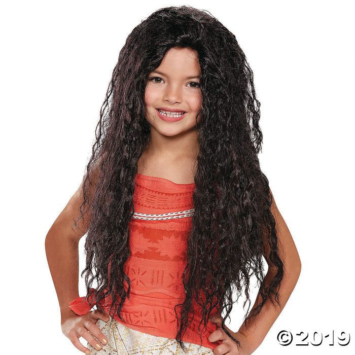 Girl's Deluxe Moana Wig (1 Piece(s))