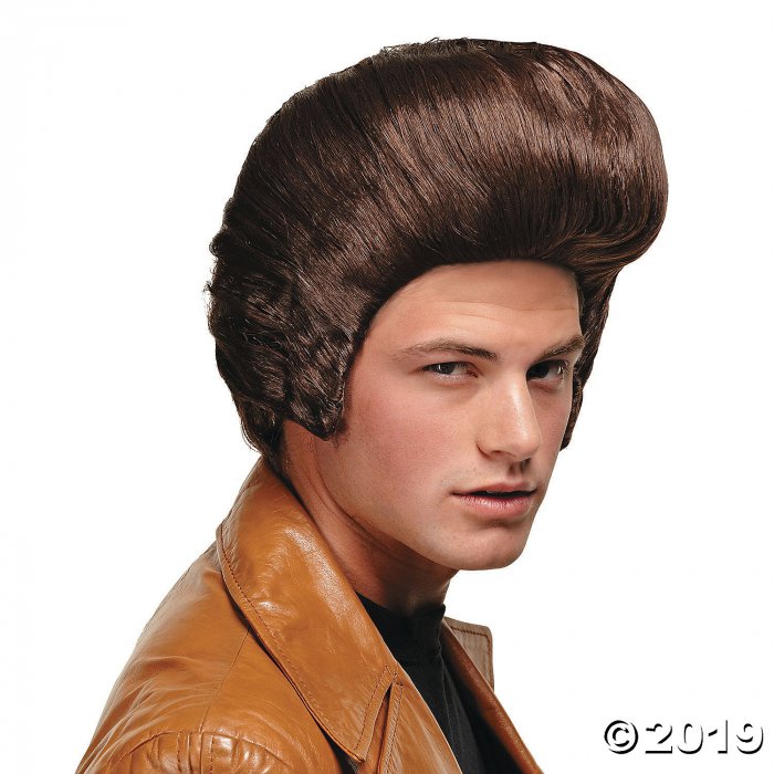 Men's Brown Pompadour Wig (1 Piece(s))