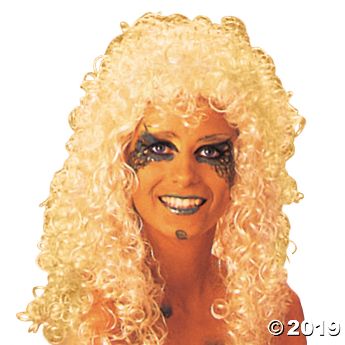 Blonde Curly Extra Long Wig