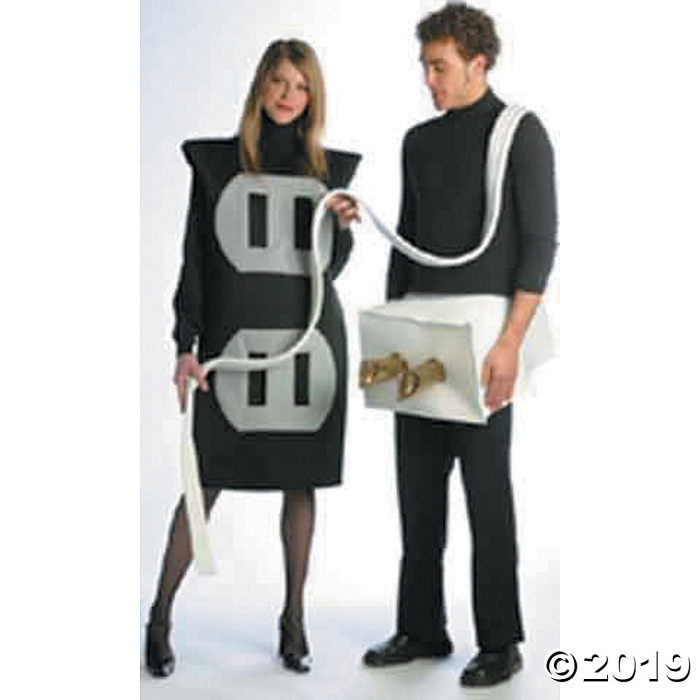 Adult's Plug & Socket Couples Costumes - Standard (1 Set(s)) Adult's Plug & Socket Couples Costumes - Standard (1 Set(s))