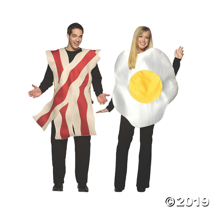 Adult Bacon & Egg Couples Costume (1 Piece(s)) Adult Bacon & Egg Couples Costume (1 Piece(s))