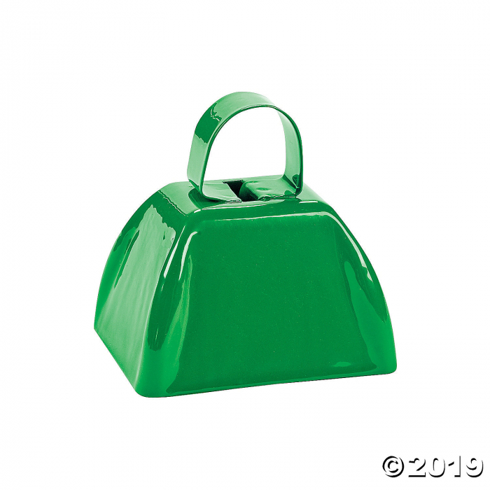 Green School Spirit Cowbells (Per Dozen)