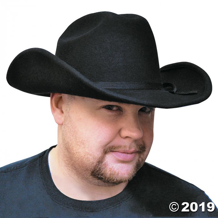 Black Felt Cowboy Costume Hat - Small (1 Piece(s))
