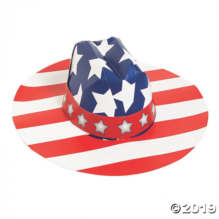 Kids' Patriotic Cowboy Hats (Per Dozen)