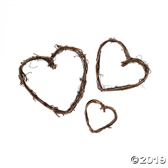 Mini Grapevine Hearts (15 Piece(s))