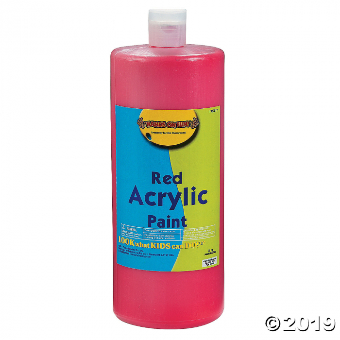 32-oz. Washable Red Acrylic Paint (1 Piece(s))