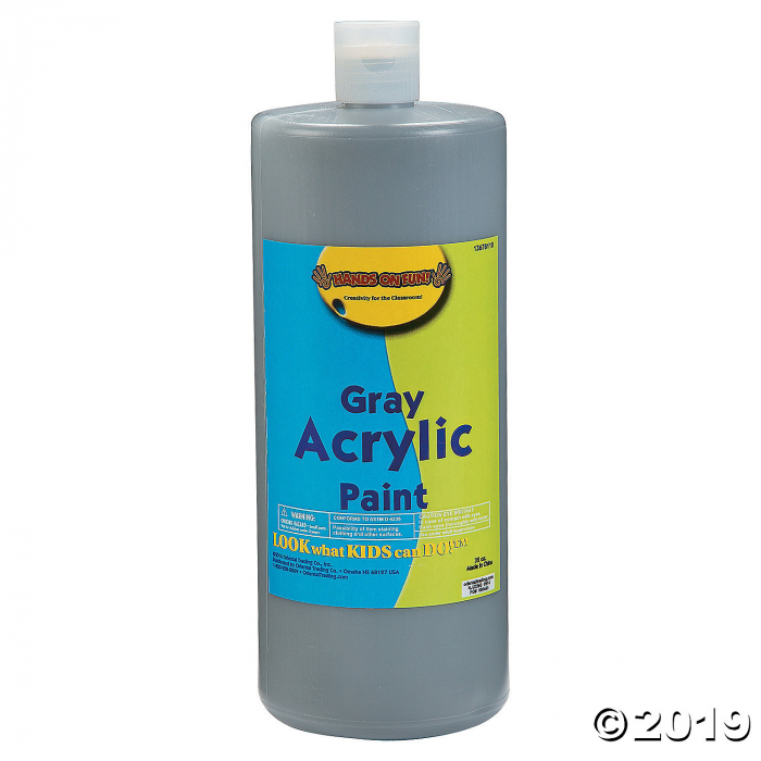 32-oz. Washable Gray Acrylic Paint (1 Piece(s))