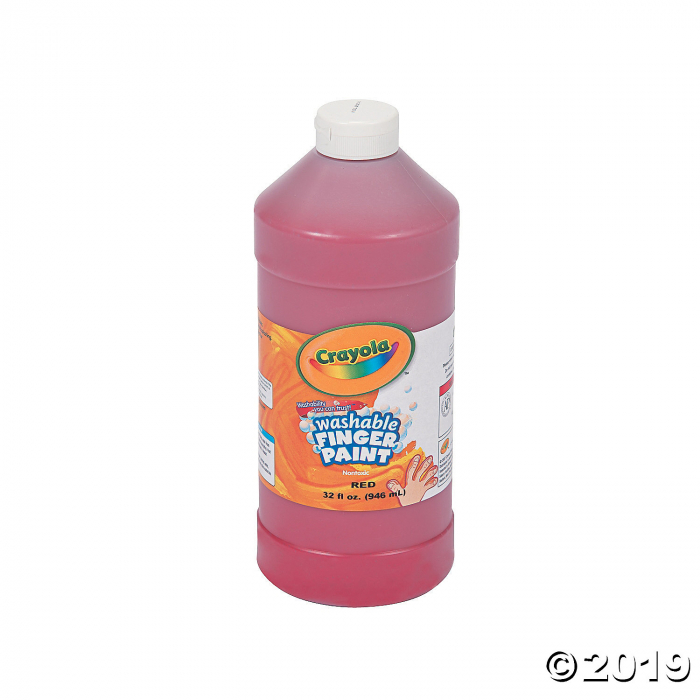 32-oz. Crayola® Washable Red Finger Paint (1 Piece(s))