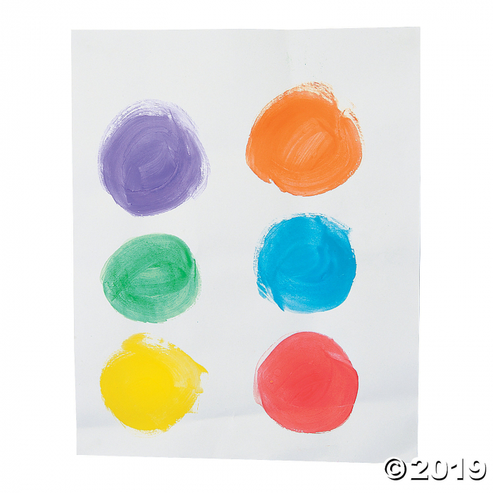 Washable Assorted Colors Tempera Paint Cakes - Set of 6 (6 Piece(s))