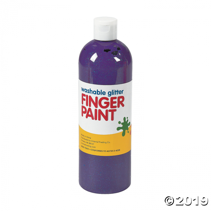 16-Oz. Washable Purple Glitter Finger Paint (1 Piece(s))
