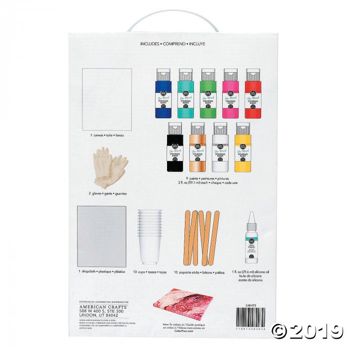 American Crafts Pre-Mixed Color Pour Art Starter Kit (1 Set(s))