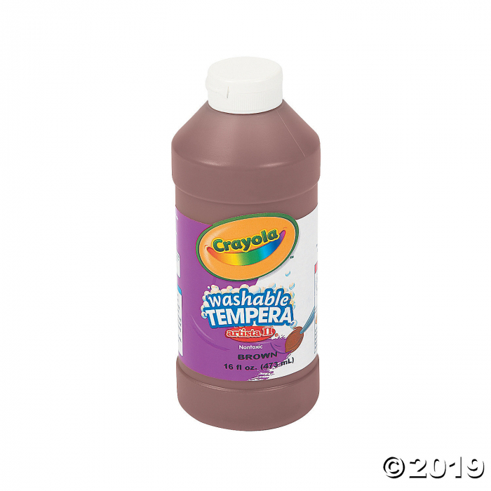 16-oz. Crayola® Artista II Washable Brown Tempera Paint (1 Piece(s))