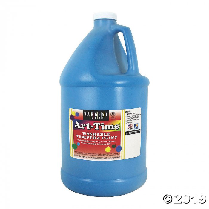 Sargent Art® Art-Time® Washable Tempera Paint, Gallon, Turquoise Blue, Pack of 2 (2 Piece(s))