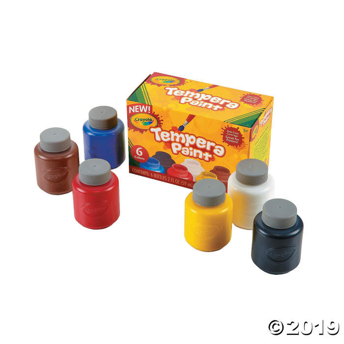 2-oz. Crayola® Assorted Colors Tempera Paints - Set of 6 (6 Piece(s))