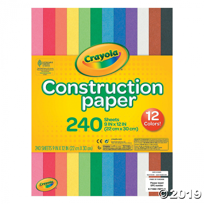 Crayola® Construction Paper - 240 Pc.