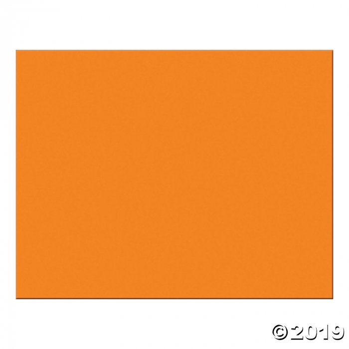 6-Ply Railroad Board, Orange, 22" x 28", 25 Sheets (25 Piece(s))