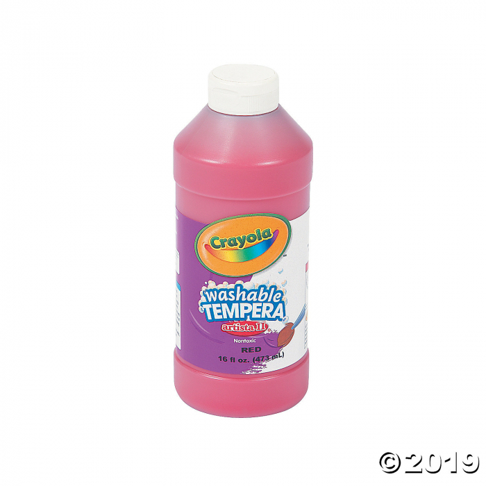 16-oz. Crayola® Artista II Washable Red Tempera Paint (1 Piece(s))