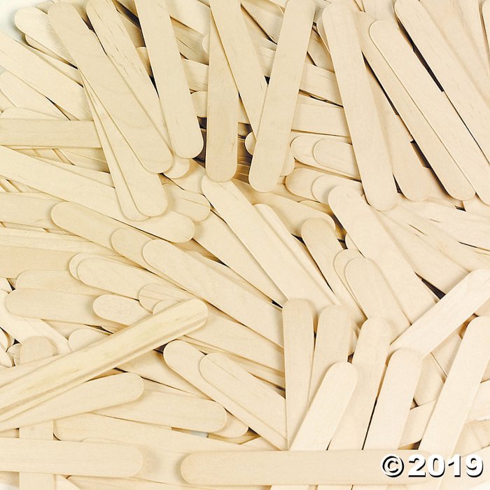 Large Natural Wood Craft Sticks (500 Piece(s))