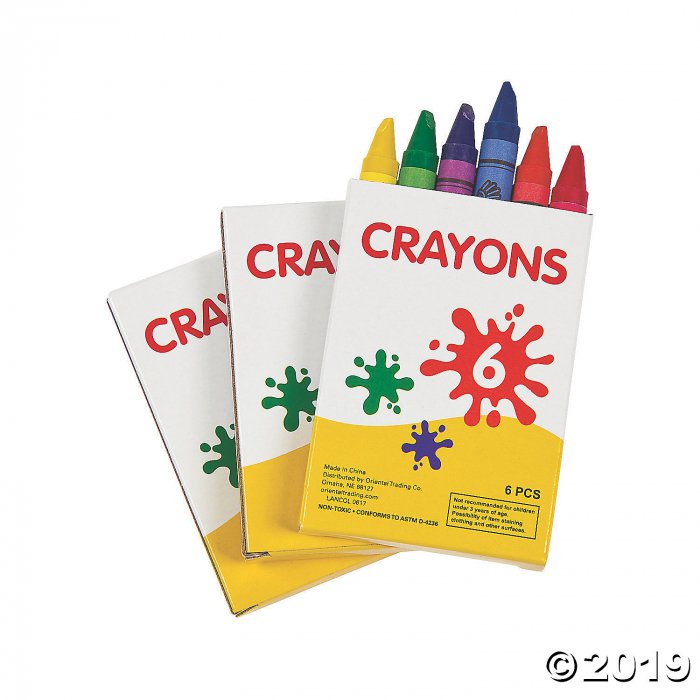 6-Color Crayons - 48 Boxes (48 Piece(s))
