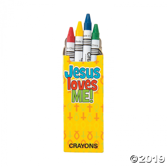 4-Color Religious Crayons - 24 Boxes (24 Piece(s))