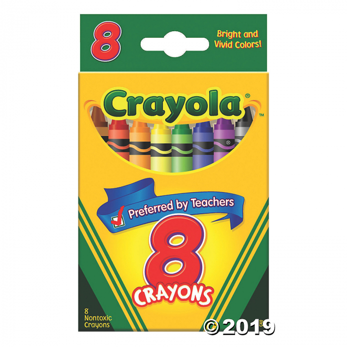 8-Color Crayola® Crayons - 12 Boxes (Per Dozen) 8-Color Crayola® Crayons - 12 Boxes (Per Dozen)