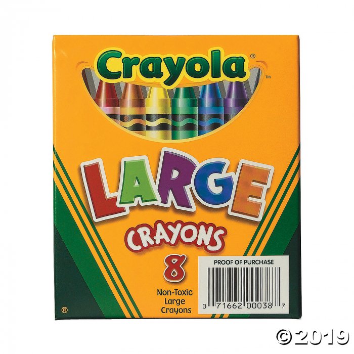 8-Color Crayola® Large Crayons (1 Set(s))