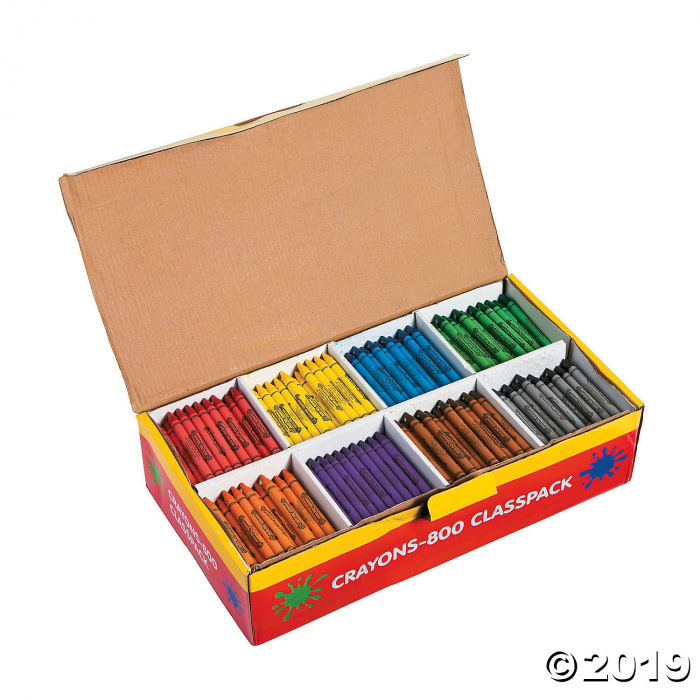 8-Color Crayon Classpack - 800 Pc.