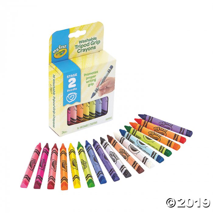 Crayola Triangular Crayons, 16 Per Box, 6 Boxes