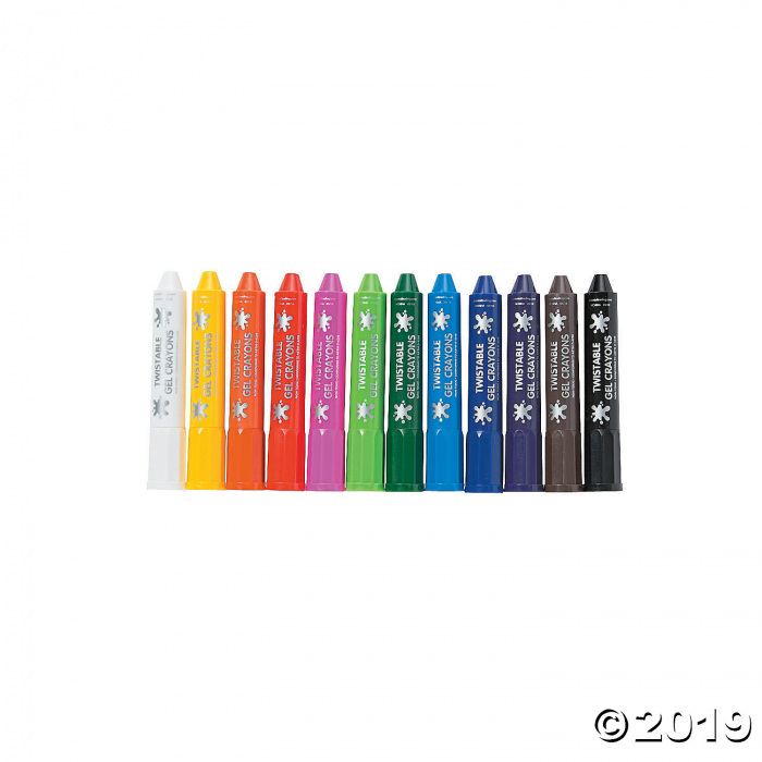 12-Color Twistable Gel Crayons (1 Set(s))