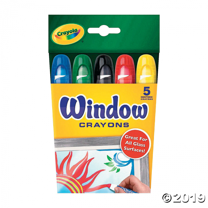 5-Color Crayola® Window Crayons (1 Set(s)) 5-Color Crayola® Window Crayons (1 Set(s))